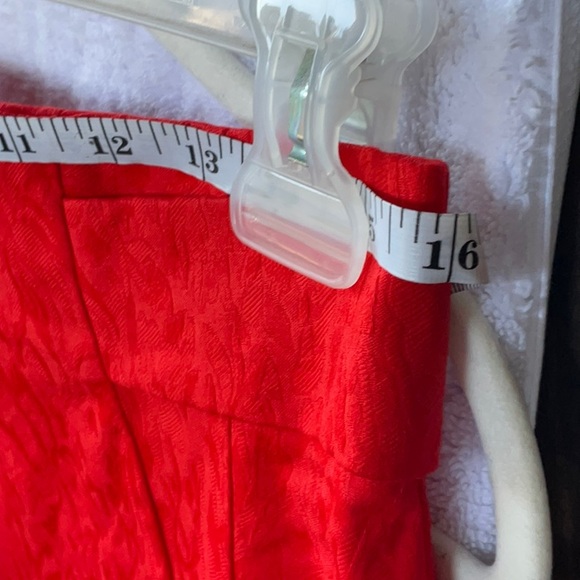 New York & Company Orange 3 Piece Knee-length Pencil Skirt, Blazer and Pant Set - Picture 3 of 15